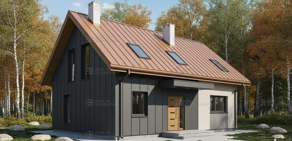 Проект Двухэтажный дом 10 на 8, 118 м2