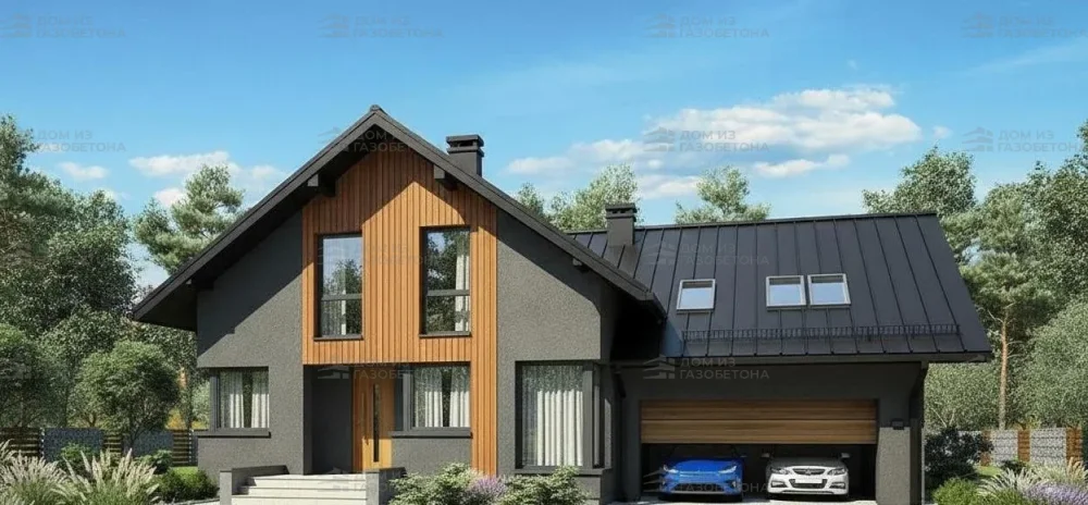 Проект Двухэтажный дом 17 на 12, 208 м2