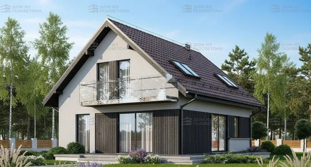 Проект Двухэтажный дом 9 на 13, 130 м2