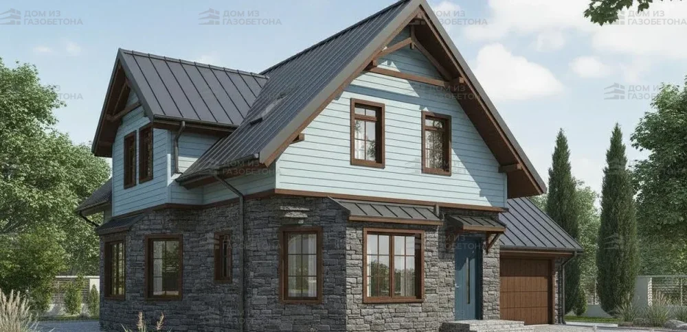 Проект Двухэтажный дом 10 на 14, 145 м2