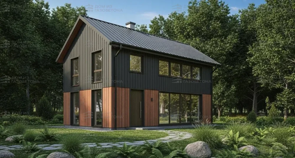 Проект Двухэтажный дом 8 на 9, 82 м2