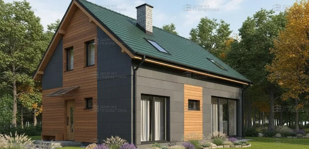 Проект Двухэтажный дом 11 на 11, 139 м2