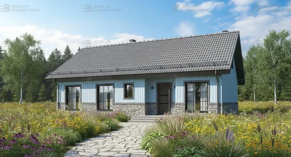 Проект Одноэтажный дом 13 на 10, 94 м2