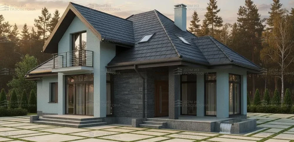 Проект Двухэтажный дом 16 на 12, 191 м2