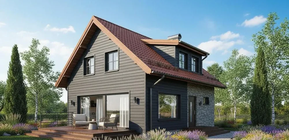 Проект Двухэтажный дом 16 на 10, 163 м2