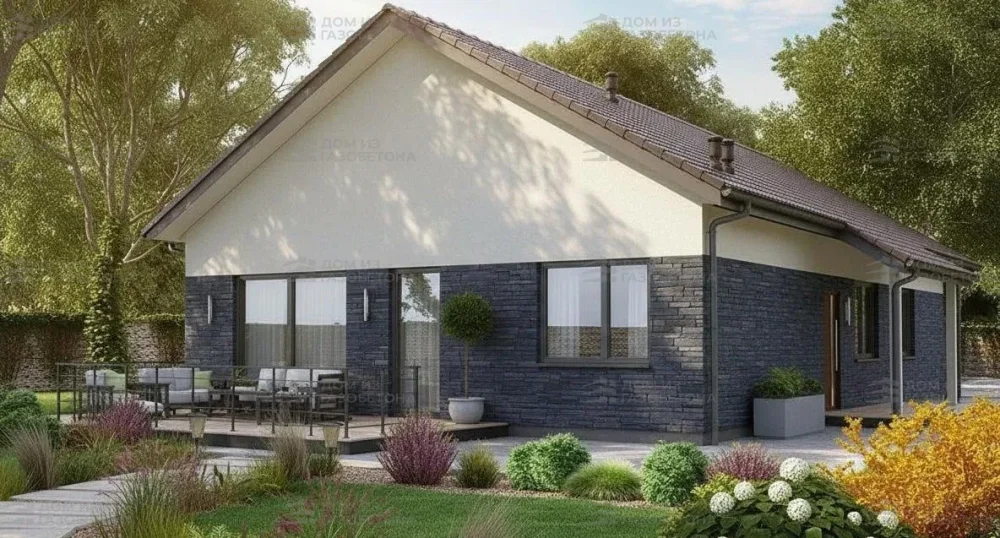 Проект Одноэтажный дом 11 на 19, 153 м2